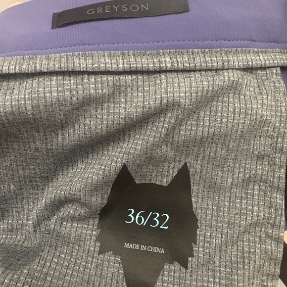 Men’s Greyson Purple Golf Pants - Picture 3 of 3